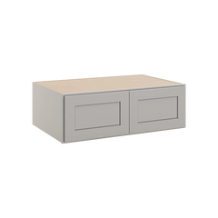 CNC Luxor 5-Piece Misty Grey 36" W X 12" H X 24" D Double Door Wall Cabinet