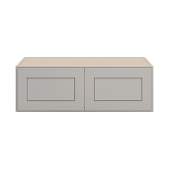 CNC Luxor 5-Piece Misty Grey 36" W X 12" H X 24" D Double Door Wall Cabinet