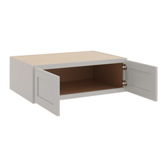 CNC Luxor 5-Piece Misty Grey 36" W X 12" H X 24" D Double Door Wall Cabinet