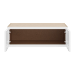 CNC Luxor 5-Piece White 36" W X 12" H X 24" D Double Door Wall Cabinet