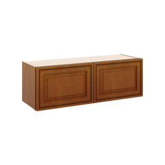 J&K Mocha Glazed K10 Double Door Wall Cabinet - 36" W x 12" H