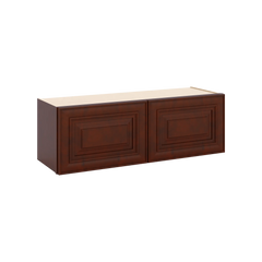 J&K Mahogany J5 Double Door Wall Cabinet - 36" W x 12" H