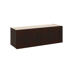 J&K Java Coffee S1 Double Door Wall Cabinet - 36" W x 12" H