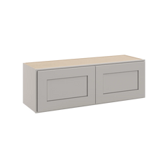 CNC Luxor 5-Piece Misty Grey 36" W X 12" H Double Door Wall Cabinet