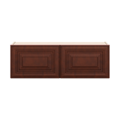 J&K Mahogany J5 Double Door Wall Cabinet - 36" W x 12" H