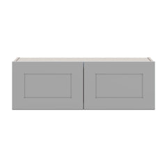 J&K Castle Grey S5 Double Door Wall Cabinet - 36" W x 12" H