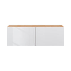 Modernform Cabinet Gloss White 36" W X 12" H X 12" D Double Door Wall Cabinet