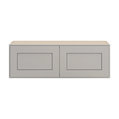CNC Luxor 5-Piece Misty Grey 36" W X 12" H Double Door Wall Cabinet