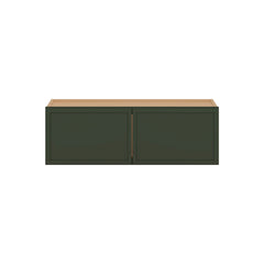 Modernform Cabinet Slim Sage Green 36" W X 12" H X 12" D Double Door Wall Cabinet