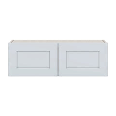 J&K White Shaker S8 Double Door Wall Cabinet - 36" W x 12" H