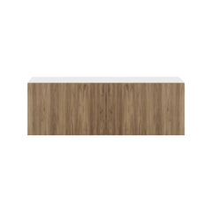 Modernform Cabinet Walnut 36" W X 12" H X 12" D Double Door Wall Cabinet