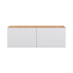 Modernform Cabinet Matte White 36" W X 12" H X 12" D Double Door Wall Cabinet