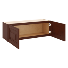 J&K Mahogany J5 Double Door Wall Cabinet - 36" W x 12" H