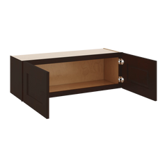 J&K Java Coffee S1 Double Door Wall Cabinet - 36" W x 12" H