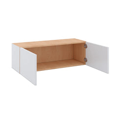 Modernform Cabinet Gloss White 36" W X 12" H X 12" D Double Door Wall Cabinet