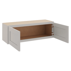 CNC Luxor 5-Piece Misty Grey 36" W X 12" H Double Door Wall Cabinet