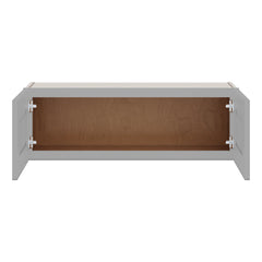 J&K Castle Grey S5 Double Door Wall Cabinet - 36" W x 12" H