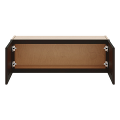 J&K Espresso K8 Double Door Wall Cabinet - 36" W x 12" H