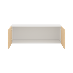 Modernform Cabinet Natural Oak 36" W X 12" H X 12" D Double Door Wall Cabinet