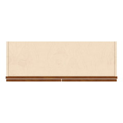 J&K Mocha Glazed K10 Double Door Wall Cabinet - 36" W x 12" H