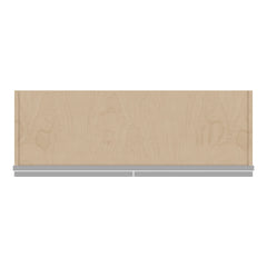 J&K Castle Grey S5 Double Door Wall Cabinet - 36" W x 12" H