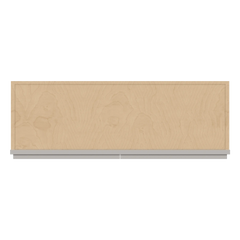 CNC Luxor 5-Piece Misty Grey 36" W X 12" H Double Door Wall Cabinet