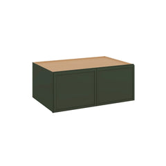 Modernform Cabinet Slim Sage Green 36" W X 15" H X 24" D Double Door Wall Cabinet