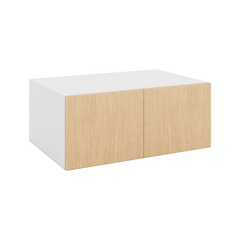 Modernform Cabinet Natural Oak 36" W X 15" H X 24" D Double Door Wall Cabinet