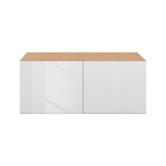 Modernform Cabinet Gloss White 36" W X 15" H X 24" D Double Door Wall Cabinet