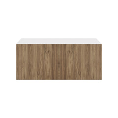 Modernform Cabinet Walnut 36" W X 15" H X 24" D Double Door Wall Cabinet