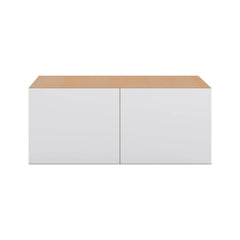 Modernform Cabinet Matte White 36" W X 15" H X 24" D Double Door Wall Cabinet