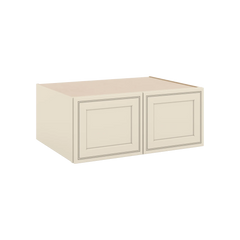 J&K Pearl Glazed H9 Refrigerator Wall Cabinet - 36" W x 15" H x 27" D