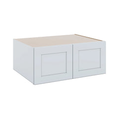 J&K White Shaker S8 Refrigerator Wall Cabinet - 36" W x 15" H x 27" D