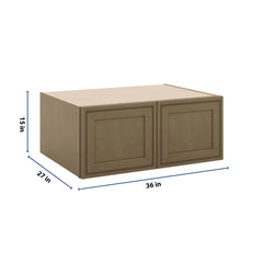 J&K Hazel H8 Refrigerator Wall Cabinet - 36" W x 15" H x 27" D