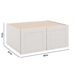 J&K Pure B5 Refrigerator Wall Cabinet - 36" W x 15" H x 27" D