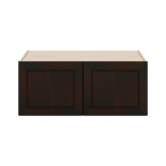 J&K Espresso K8 Refrigerator Wall Cabinet - 36" W x 15" H x 27" D