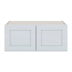 J&K White Shaker S8 Refrigerator Wall Cabinet - 36" W x 15" H x 27" D