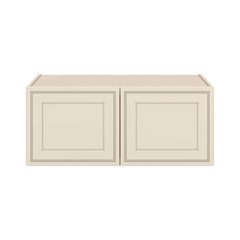J&K Pearl Glazed H9 Refrigerator Wall Cabinet - 36" W x 15" H x 27" D