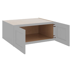 J&K Castle Grey S5 Refrigerator Wall Cabinet - 36" W x 15" H x 27" D
