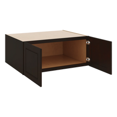 J&K Espresso K8 Refrigerator Wall Cabinet - 36" W x 15" H x 27" D