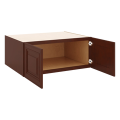 J&K Mahogany J5 Refrigerator Wall Cabinet - 36" W x 15" H x 27" D