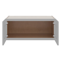 J&K Castle Grey S5 Refrigerator Wall Cabinet - 36" W x 15" H x 27" D