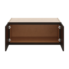 J&K Espresso K8 Refrigerator Wall Cabinet - 36" W x 15" H x 27" D