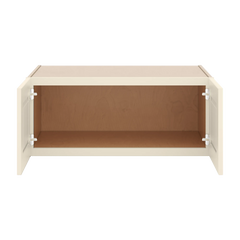 J&K Pearl Glazed H9 Refrigerator Wall Cabinet - 36" W x 15" H x 27" D