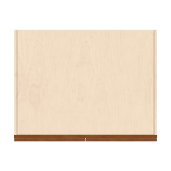 J&K Mocha Glazed K10 Refrigerator Wall Cabinet - 36" W x 15" H x 27" D