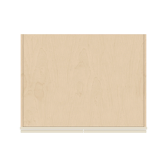 J&K Pearl Glazed H9 Refrigerator Wall Cabinet - 36" W x 15" H x 27" D