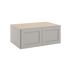 CNC Luxor Misty Grey 36" W X 15" H X 24" D Double Door Wall Cabinet
