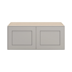 CNC Luxor Misty Grey 36" W X 15" H X 24" D Double Door Wall Cabinet