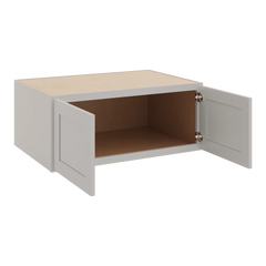 CNC Luxor Misty Grey 36" W X 15" H X 24" D Double Door Wall Cabinet