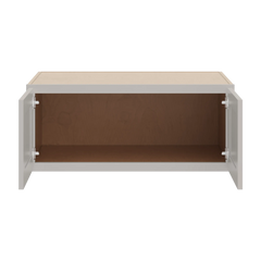 CNC Luxor Misty Grey 36" W X 15" H X 24" D Double Door Wall Cabinet